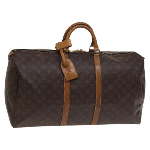 LOUIS VUITTON Monogram Keepall 55 Boston Bag M41424 - Picture 1 of 16